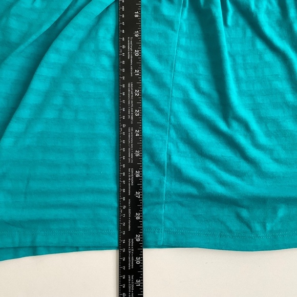 Ann Taylor Loft Cover Up Dress XS Teal Drawstring Waist V-Neck Beach Swim - Picture 4 of 7